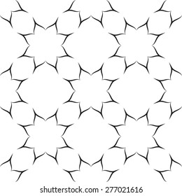 Abstract flower seamless pattern with sample in swatch panel(AI)