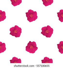 Abstract flower seamless pattern. Spring nature vector iilustration