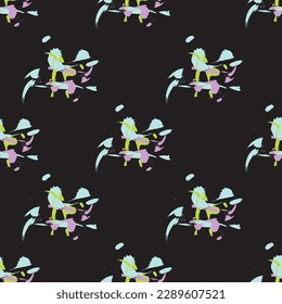 Abstract flower as seamless pattern. Suit for textile, illustration, fabric print, wallpaper.