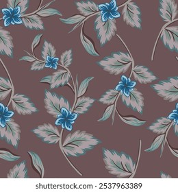 Abstract Flower, Seamless Pattern, Traditional Flower, Wallpaper, illustration, Dijital print