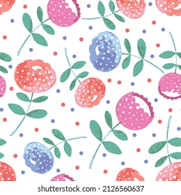 Abstract flower seamless pattern white background Ornate seamless pattern with the leaves. Seamless pattern can be used for wallpaper, textile