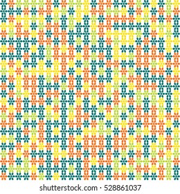 Abstract flower seamless texture on the white