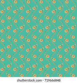 Abstract flower. Seamless vector, easy to change color. This pattern is suitable for fabrics, t-shirts, gift wrapping, postcards and other printing surfaces.