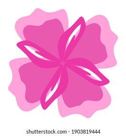 abstract flower shape color combination vector illustration,