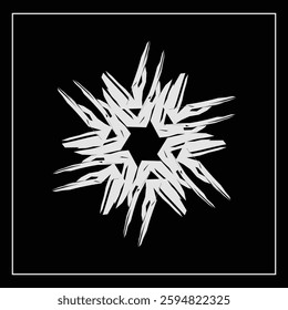 abstract flower shape doodle sketch