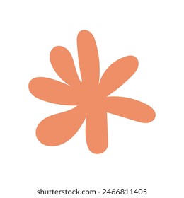 Abstract Flower Shape. isolated on white background. Vector illustration. EPS 10