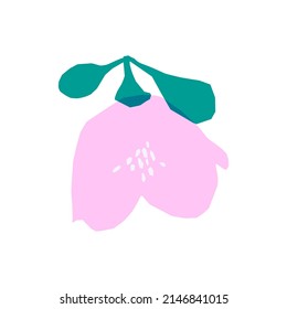 Abstract flower. Simple spring element