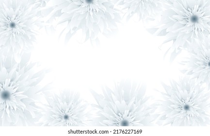 Abstract flower with soft color on white background.