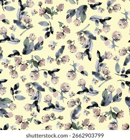 Abstract flower solid vector textile design, all-over seamless pattern with , illustration, for digital image printing factory idea