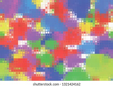 Abstract Flower Spectrum Background Vector.background abstract pixel multicolored with iridescent spots for your design
