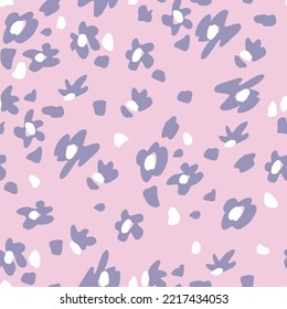 Abstract flower spots. Leopard seamless pattern. Abstract flower spots. Animalistic vector background.