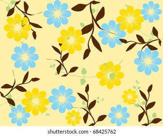 abstract flower spring illustration vector