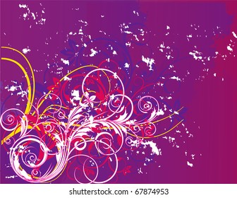 abstract flower spring summer autumn illustration vector pink rose