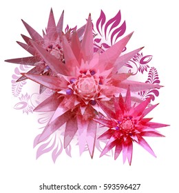 Abstract flower star. Vector