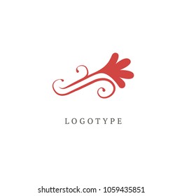 Abstract flower store logo icon vector design. Cosmetics, Spa, Beauty salon Decoration Boutique vector logo. Vector illustration, Graphic Design Editable Design. Floral logo. Flower wedding icon. 