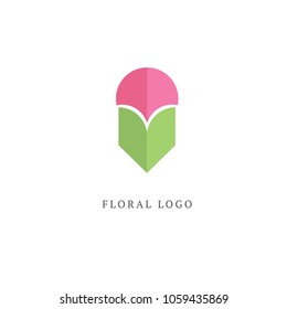 Abstract flower store logo icon vector design. Cosmetics, Spa, Beauty salon Decoration Boutique vector logo. Vector illustration, Graphic Design Editable Design. Floral logo. Flower wedding icon. 