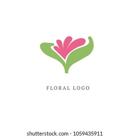 Abstract flower store logo icon vector design. Cosmetics, Spa, Beauty salon Decoration Boutique vector logo. Vector illustration, Graphic Design Editable Design. Floral logo. Flower wedding icon. 