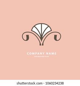 Abstract flower store logo icon vector design. Cosmetics, Spa, Beauty salon Decoration Boutique vector logo. Floral logo. Flower wedding icon. Luxury spring and summer, emblem.