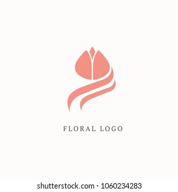 Abstract flower store logo icon vector design. Cosmetics, Spa, Beauty salon Decoration Boutique vector logo. Floral logo. Flower wedding icon. Luxury spring and summer, emblem.