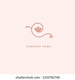 Abstract flower store logo icon vector design. Cosmetics, Spa, Beauty salon Decoration Boutique vector logo. Vector illustration, Graphic Design Editable Design. Floral logo. Flower wedding icon