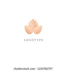 Abstract flower store logo icon vector design. Cosmetics, Spa, Beauty salon Decoration Boutique vector logo. Vector illustration, Graphic Design Editable Design. Floral logo. Flower wedding icon