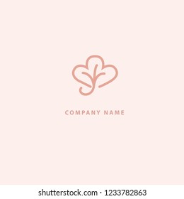 Abstract flower store logo icon vector design. Cosmetics, Spa, Beauty salon Decoration Boutique vector logo. Vector illustration, Graphic Design Editable Design. Floral logo. Flower wedding icon
