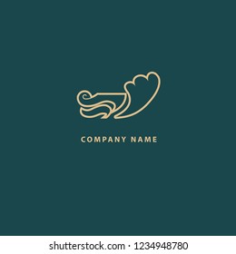 Abstract flower store logo icon vector design. Cosmetics, Spa, Beauty salon Decoration Boutique vector logo. Vector illustration, Graphic Design Editable Design. Floral logo. Flower wedding icon