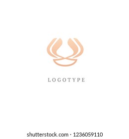Abstract flower store logo icon vector design. Cosmetics, Spa, Beauty salon Decoration Boutique vector logo. Vector illustration, Graphic Design Editable Design. Floral logo. Flower wedding icon
