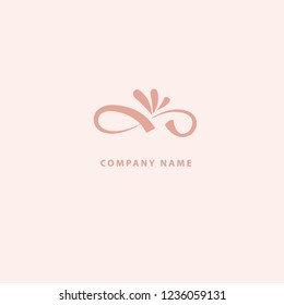 Abstract flower store logo icon vector design. Cosmetics, Spa, Beauty salon Decoration Boutique vector logo. Vector illustration, Graphic Design Editable Design. Floral logo. Flower wedding icon