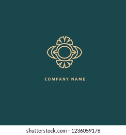 Abstract flower store logo icon vector design. Cosmetics, Spa, Beauty salon Decoration Boutique vector logo. Vector illustration, Graphic Design Editable Design. Floral logo. Flower wedding icon