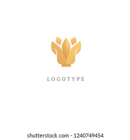 Abstract flower store logo icon vector design. Cosmetics, Spa, Beauty salon Decoration Boutique vector logo. Vector illustration, Graphic Design Editable Design. Floral logo. Flower wedding icon