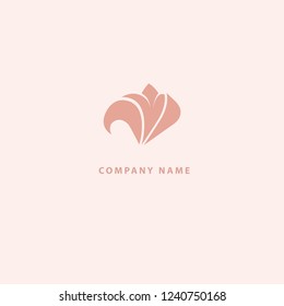 Abstract flower store logo icon vector design. Cosmetics, Spa, Beauty salon Decoration Boutique vector logo. Vector illustration, Graphic Design Editable Design. Floral logo. Flower wedding icon