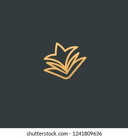 Abstract flower store logo icon vector design. Cosmetics, Spa, Beauty salon Decoration Boutique vector logo. Floral logo. Flower wedding icon. Luxury spring and summer, emblem.