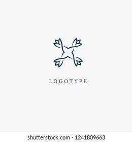 Abstract flower store logo icon vector design. Cosmetics, Spa, Beauty salon Decoration Boutique vector logo. Floral logo. Flower wedding icon. Luxury spring and summer, emblem.