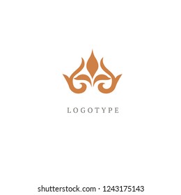 Abstract flower store logo icon vector design. Cosmetics, Spa, Beauty salon Decoration Boutique vector logo. Floral logo. Flower wedding icon. Luxury spring and summer, emblem.