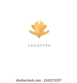 Abstract flower store logo icon vector design. Cosmetics, Spa, Beauty salon Decoration Boutique vector logo. Floral logo. Flower wedding icon. Luxury spring and summer, emblem.