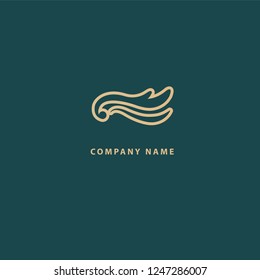 Abstract flower store logo icon vector design. Cosmetics, Spa, Beauty salon Decoration Boutique vector logo. Floral logo. Flower wedding icon. Luxury spring and summer, emblem.