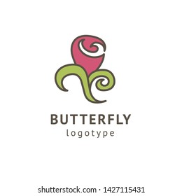 Abstract flower store logo icon vector design. Cosmetics, Spa, Beauty salon Decoration Boutique vector logo. Floral logo. Flower wedding icon. Luxury spring and summer, emblem.