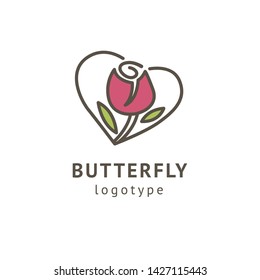 Abstract flower store logo icon vector design. Cosmetics, Spa, Beauty salon Decoration Boutique vector logo. Floral logo. Flower wedding icon. Luxury spring and summer, emblem.
