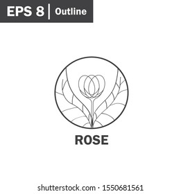 Abstract flower store logo icon vector design. Cosmetics, Spa, Beauty salon Decoration Boutique vector logo. Floral logo. Flower wedding icon. Luxury spring and summer, emblem.
