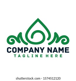 Abstract flower store logo icon vector design. 