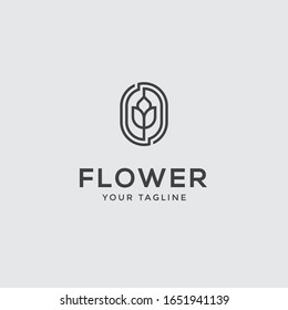 Abstract flower store logo icon vector design. Cosmetics, Spa, Beauty salon Decoration Boutique vector logo. Floral logo. Flower wedding icon. Luxury spring and summer, emblem