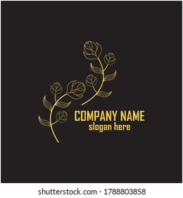 Abstract flower store logo icon vector design. Cosmetics, Spa, Beauty salon Decoration Boutique vector logo. Vector illustration, Graphic Design Editable Design. Floral logo. Flower wedding icon
