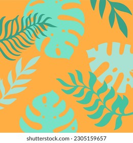 Abstract flower of summer pattern deign . hibiscus flower pattern design.tropical  pattern.