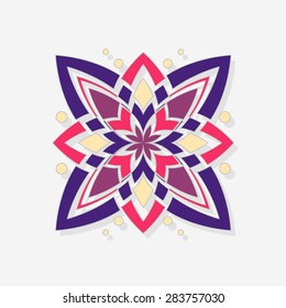 abstract flower symbol