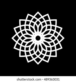 Abstract flower symbol