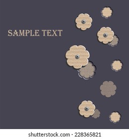Abstract flower template vector illustration