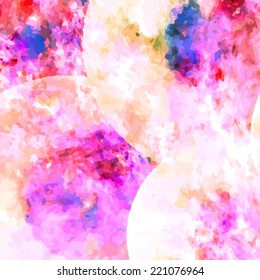 Abstract Flower texture, blue, purple. Modern colorful pattern resembling watercolor strokes. Design element for backgrounds, printed media, web banners, etc.