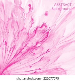 Abstract Flower texture, purple, pink. Modern colorful pattern resembling watercolor strokes. Design element for backgrounds, printed media, web banners, etc.