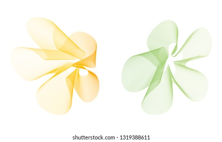 abstract flower from tweening curve